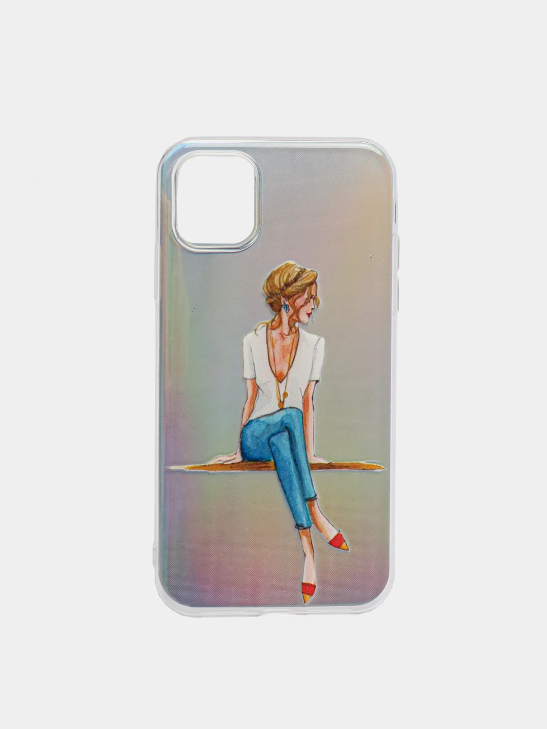 Бежевый чехол для iPhone 11, 12/12Pro, 7/8