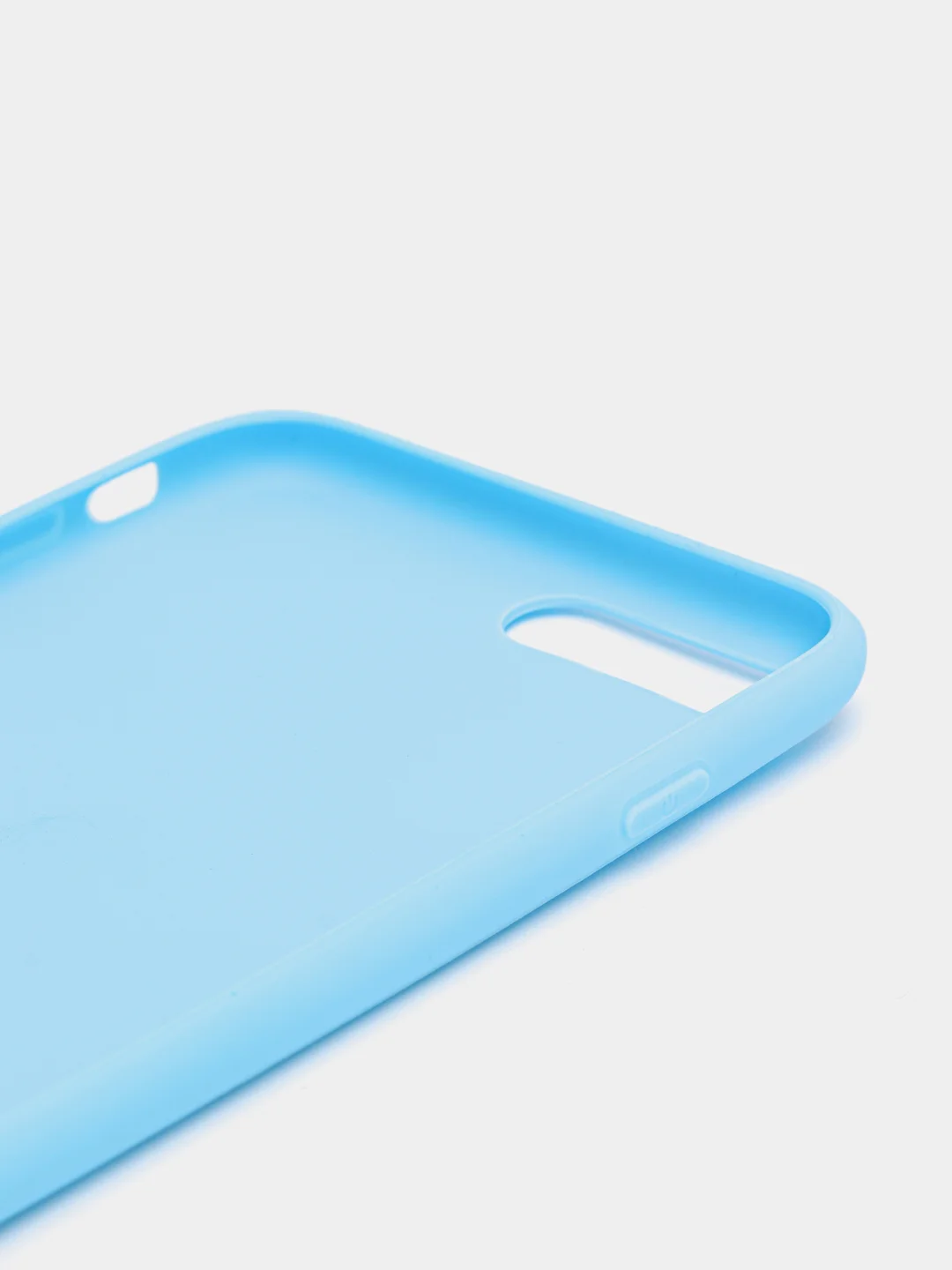 Голубой чехол iPhone 7/8 SE(2020), 7+/8+, XR, 11, 12 mini, 12/12 pro, 12 pro max, силиконовый