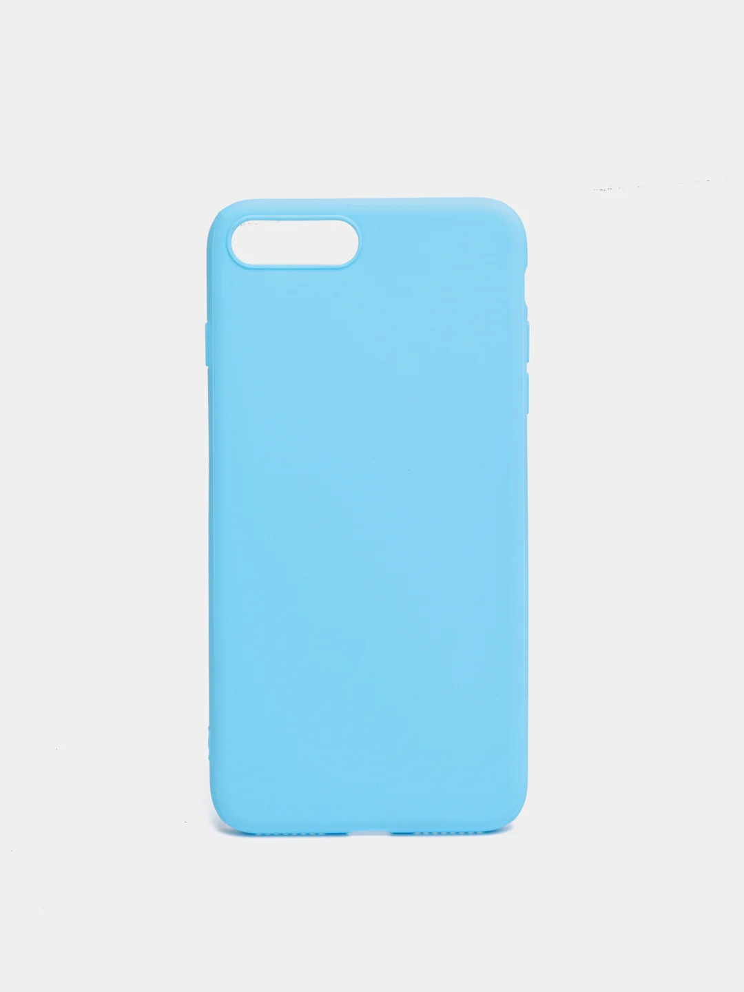 Голубой чехол iPhone 7/8 SE(2020), 7+/8+, XR, 11, 12 mini, 12/12 pro, 12 pro max, силиконовый