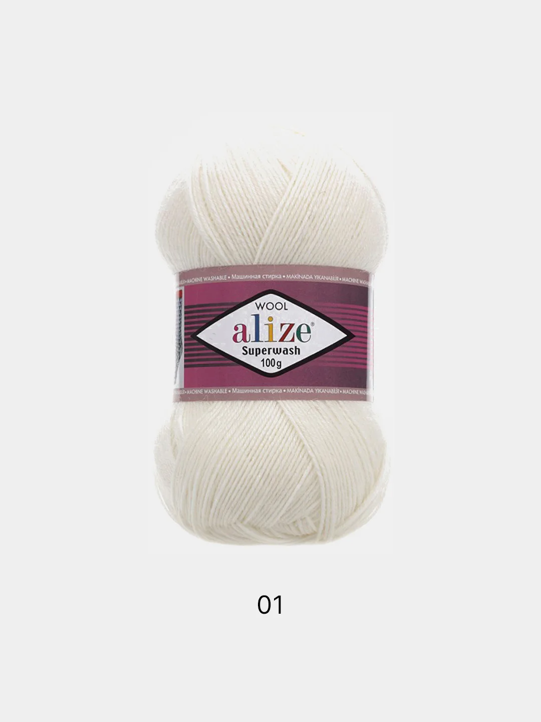 Прозрачный пряжа  Носочная Alize Superwash Comfort Socks 75% Шерсть 25% Полиамид 100г 420м