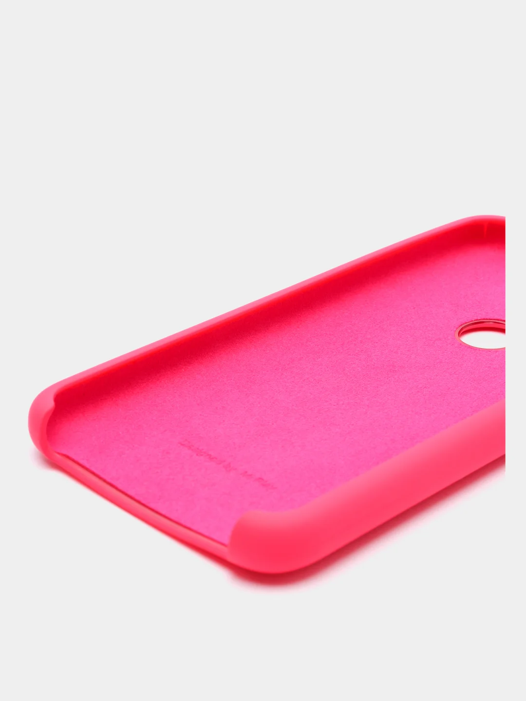 Алый чехол силиконовый Silicone Cover Case для Xiaomi Redmi 7, Mi Play
