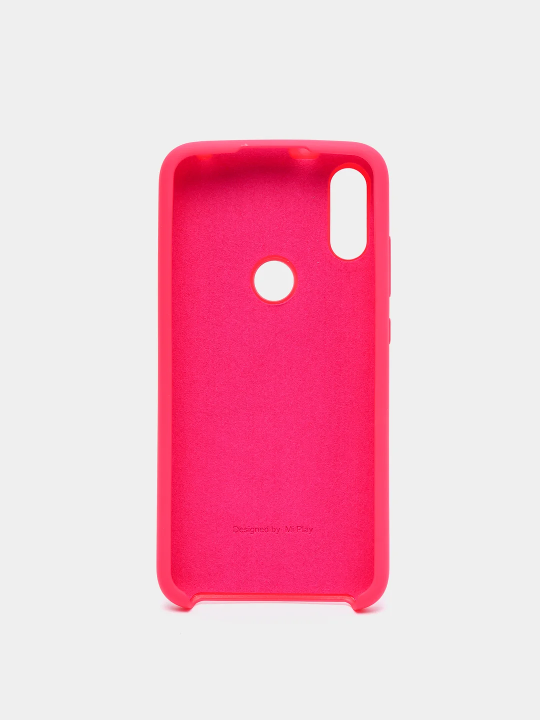 Алый чехол силиконовый Silicone Cover Case для Xiaomi Redmi 7, Mi Play