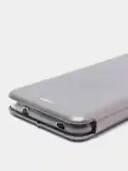 Серебряный чехол-книжка на Xiaomi Redmi 6 Pro / Mi A2 Lite (Сяоми Редми 6 Про, Ми А2 лайт)