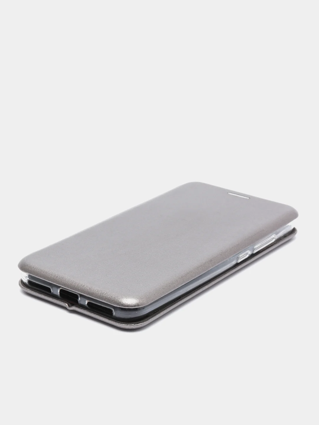 Серебряный чехол-книжка на Xiaomi Redmi 6 Pro / Mi A2 Lite (Сяоми Редми 6 Про, Ми А2 лайт)