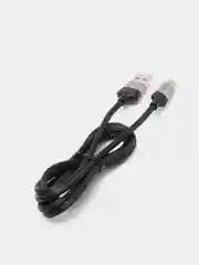 Серый кабель зарядный для андроид Borofone BX28, Type-C, 3.0A, 1м