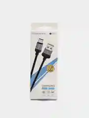 Серый кабель зарядный для андроид Borofone BX28, Type-C, 3.0A, 1м