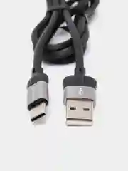 Серый кабель зарядный для андроид Borofone BX28, Type-C, 3.0A, 1м