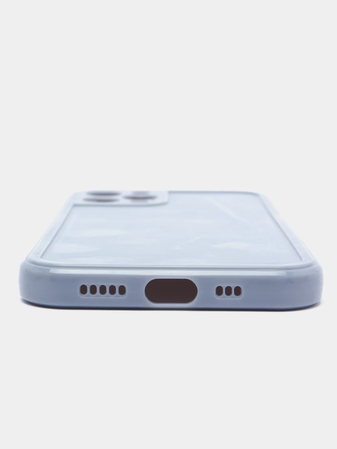 Небесно-голубой силиконовый глянцевый чехол для iPhone 12, 12 Pro, 12 mini, 11, 11 Pro, XR
