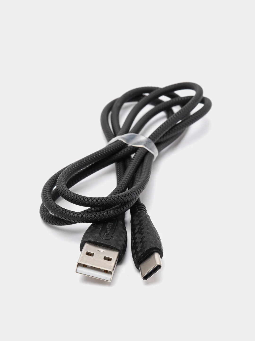Черный кабель зарядный для андроид Borofone BX38, Type-C, 3.0A, 1м