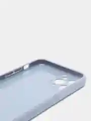 Небесно-голубой силиконовый глянцевый чехол для iPhone 12, 12 Pro, 12 mini, 11, 11 Pro, XR