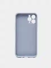 Небесно-голубой силиконовый глянцевый чехол для iPhone 12, 12 Pro, 12 mini, 11, 11 Pro, XR