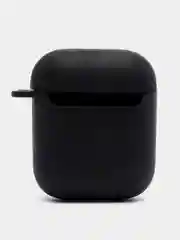 Бордовый силиконовый чехол для наушников Apple Airpods 1, 2. с принтом Nike, Nasa (Найк, Наса))