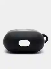 Бордовый силиконовый чехол для наушников Apple Airpods 1, 2. с принтом Nike, Nasa (Найк, Наса))