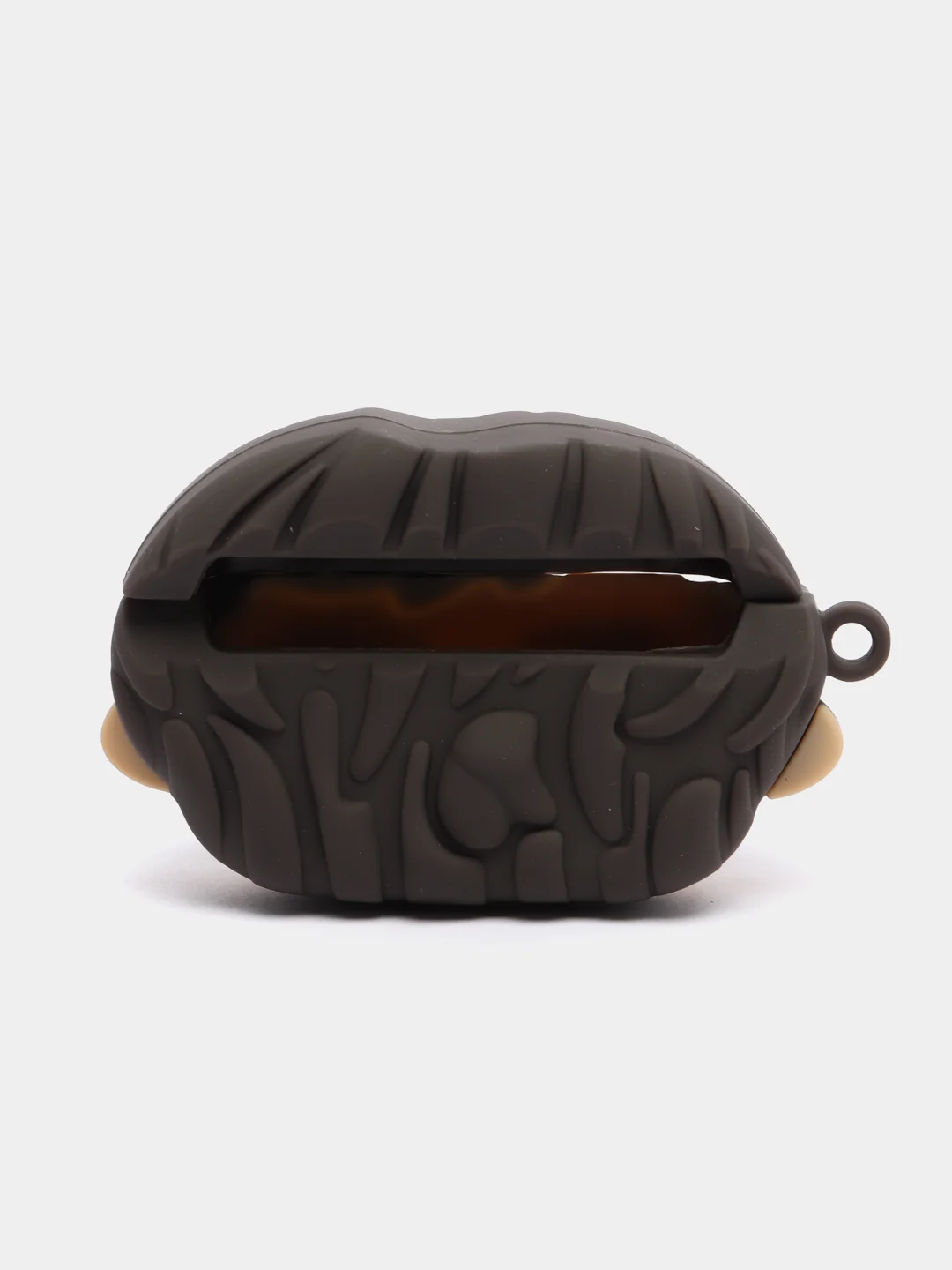 Коралловый чехол для беспроводных наушников AirPods (Аирподс) 1 / 2 / Pro, Pro 2 с карабином
