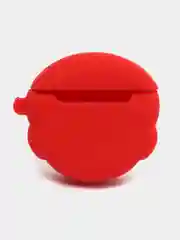 Белый чехол для беспроводных наушников AirPods (Аирподс) 1 / 2 / Pro, Pro 2 с карабином