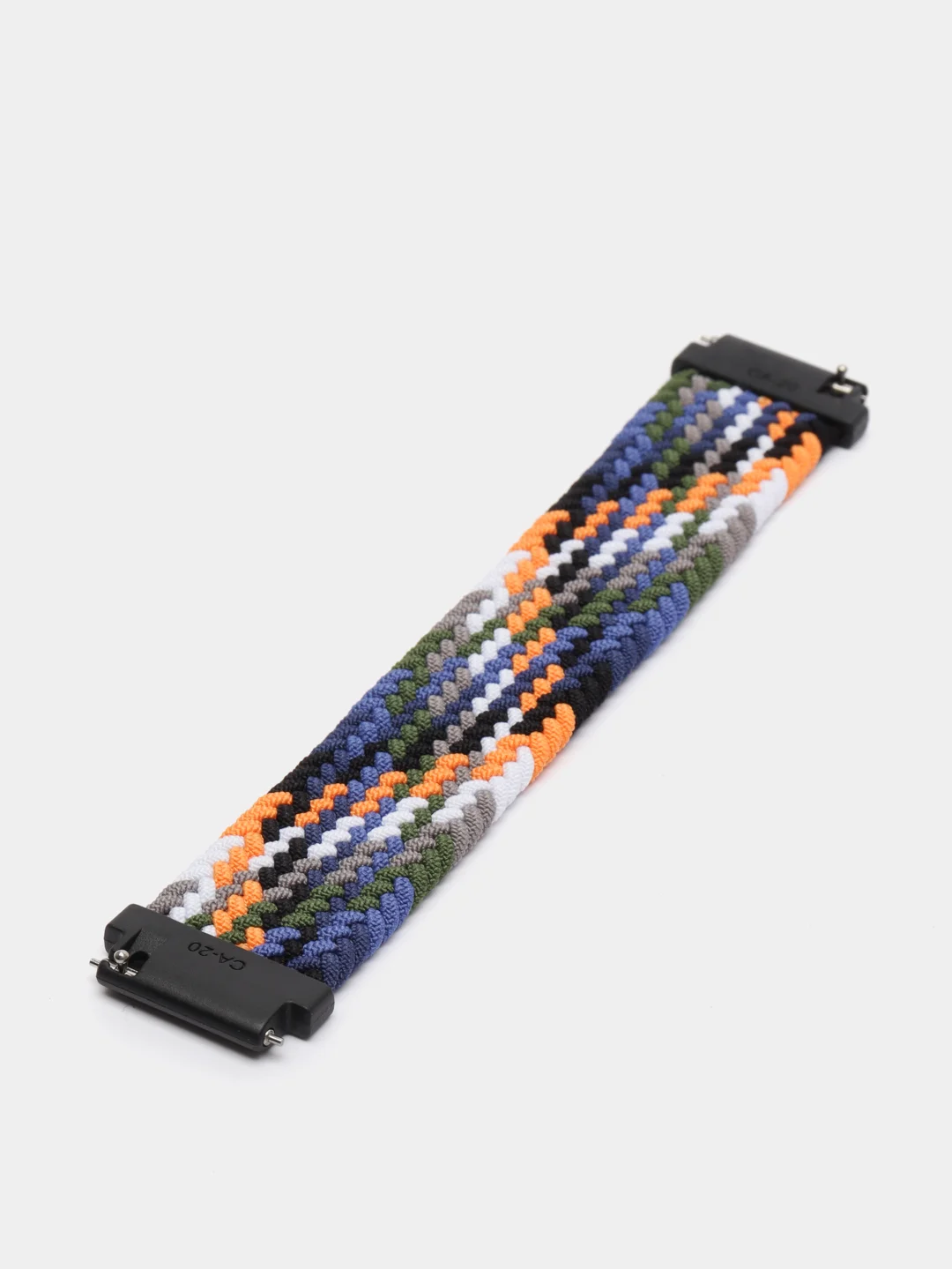 Синий меланж плетеный нейлоновый ремешок / монобраслет для Xiaomi Amazfit Bip / Huawei / Samsung 20 мм