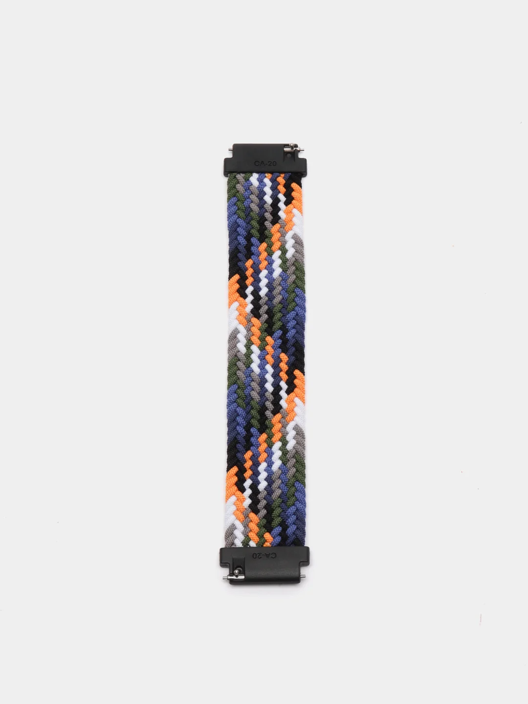 Синий меланж плетеный нейлоновый ремешок / монобраслет для Xiaomi Amazfit Bip / Huawei / Samsung 20 мм