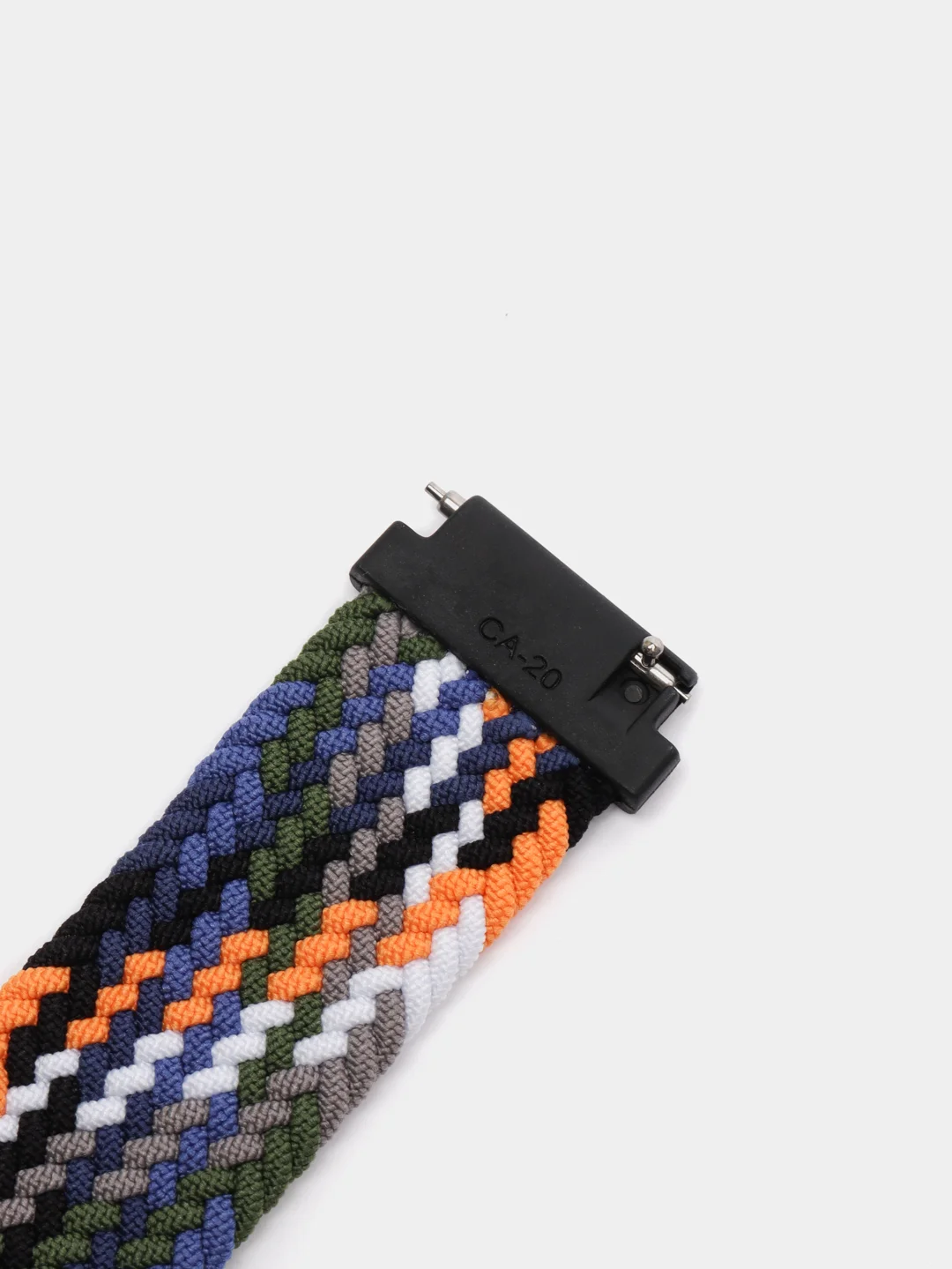 Синий меланж плетеный нейлоновый ремешок / монобраслет для Xiaomi Amazfit Bip / Huawei / Samsung 20 мм