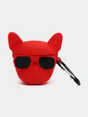 Белый чехол для беспроводных наушников AirPods (Аирподс) 1 / 2 / Pro, Pro 2 с карабином