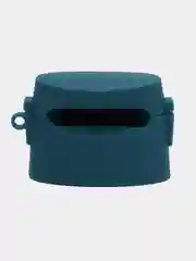 Белый чехол для беспроводных наушников AirPods (Аирподс) 1 / 2 / Pro, Pro 2 с карабином