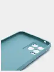 Морской чехол для Realme 8 силиконовый матовый однотонный