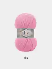 Розовый пряжа плюшевая Alize Softy Plus 100% Микрополиэстер 100г 120м (Ализе софти плюс велюровая)