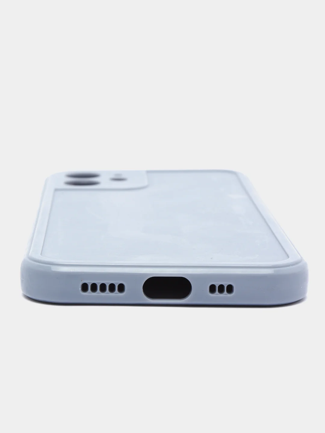 Небесно-голубой силиконовый глянцевый чехол для iPhone 12, 12 Pro, 12 mini, 11, 11 Pro, XR