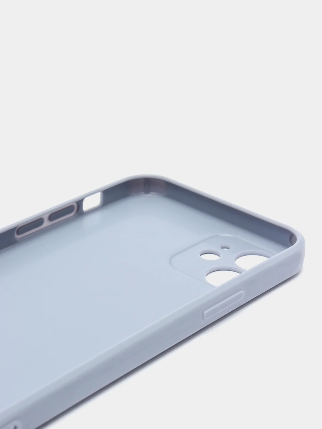 Небесно-голубой силиконовый глянцевый чехол для iPhone 12, 12 Pro, 12 mini, 11, 11 Pro, XR