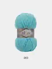 Бирюзовый пряжа плюшевая Alize Softy Plus 100% Микрополиэстер 100г 120м (Ализе софти плюс велюровая)