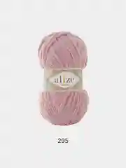 Коралловый меланж пряжа плюшевая Alize Softy Plus 100% Микрополиэстер 100г 120м (Ализе софти плюс велюровая)