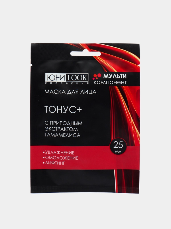 ЮниLook Маска для лица  "Тонус +" с гамамелисом, 25 мл
