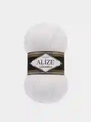 Белый пряжа Alize Lanagold 51% Акрил 49% Шерсть 100г 240м (часть 1)
