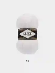Белый пряжа Alize Lanagold 51% Акрил 49% Шерсть 100г 240м (часть 1)
