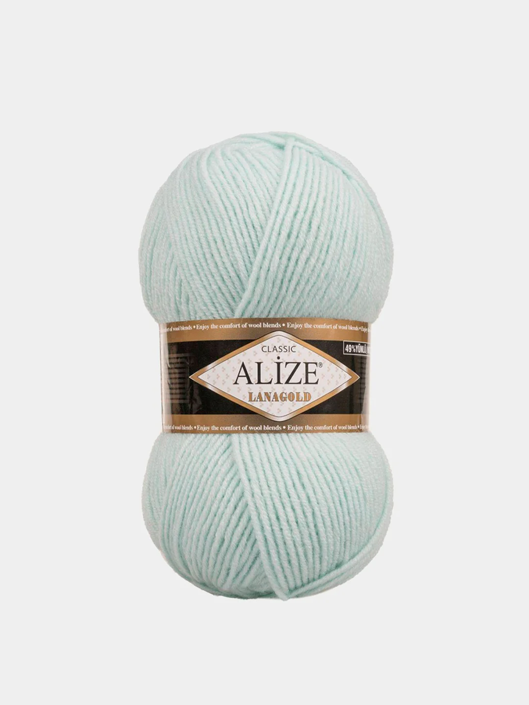 Ледяной пряжа Alize Lanagold 51% Акрил 49% Шерсть 100г 240м (часть 1)
