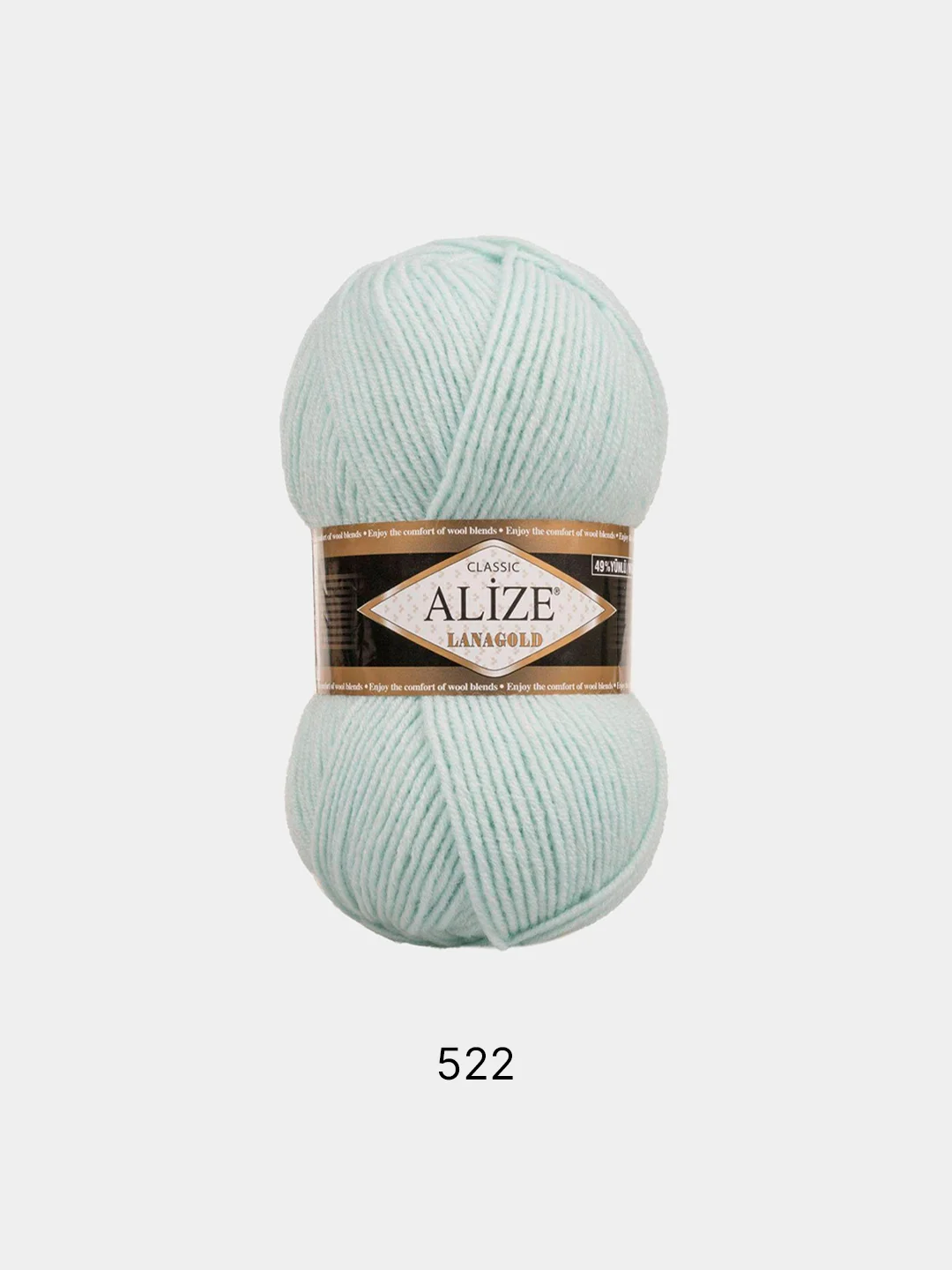 Ледяной пряжа Alize Lanagold 51% Акрил 49% Шерсть 100г 240м (часть 1)