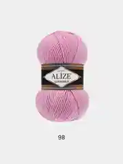 Розовый пряжа Alize Lanagold 51% Акрил 49% Шерсть 100г 240м (часть 1)