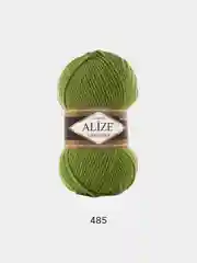 Оливковый пряжа Alize Lanagold 51% Акрил 49% Шерсть 100г 240м (часть 1)