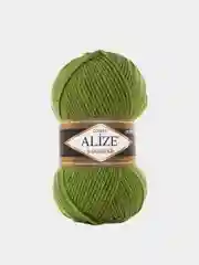 Оливковый пряжа Alize Lanagold 51% Акрил 49% Шерсть 100г 240м (часть 1)