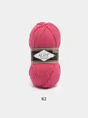 Фуксия пряжа Alize Lanagold 51% Акрил 49% Шерсть 100г 240м (часть 1)
