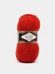 Красный пряжа Alize Lanagold 51% Акрил 49% Шерсть 100г 240м (часть 1)