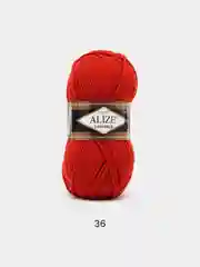 Терракотовый пряжа Alize Lanagold 51% Акрил 49% Шерсть 100г 240м (часть 1)