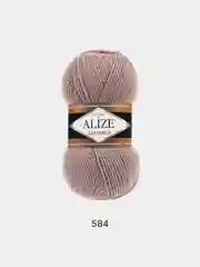 Светло-бежевый пряжа Alize Lanagold 51% Акрил 49% Шерсть 100г 240м (часть 1)