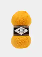 Желтый пряжа Alize Lanagold 51% Акрил 49% Шерсть 100г 240м (часть 1)