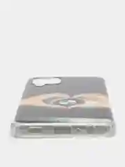 Хаки чехол Samsung Galaxy M32 / A22 (Самсунг Галакси М32 / А22), силиконовый с рисунком
