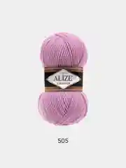 Сиреневый пряжа Alize Lanagold 51% Акрил 49% Шерсть 100г 240м (часть 1)