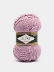 Сиреневый пряжа Alize Lanagold 51% Акрил 49% Шерсть 100г 240м (часть 1)