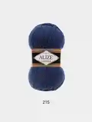 Темно-синий пряжа Alize Lanagold 51% Акрил 49% Шерсть 100г 240м (часть 1)