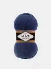 Темно-синий пряжа Alize Lanagold 51% Акрил 49% Шерсть 100г 240м (часть 1)