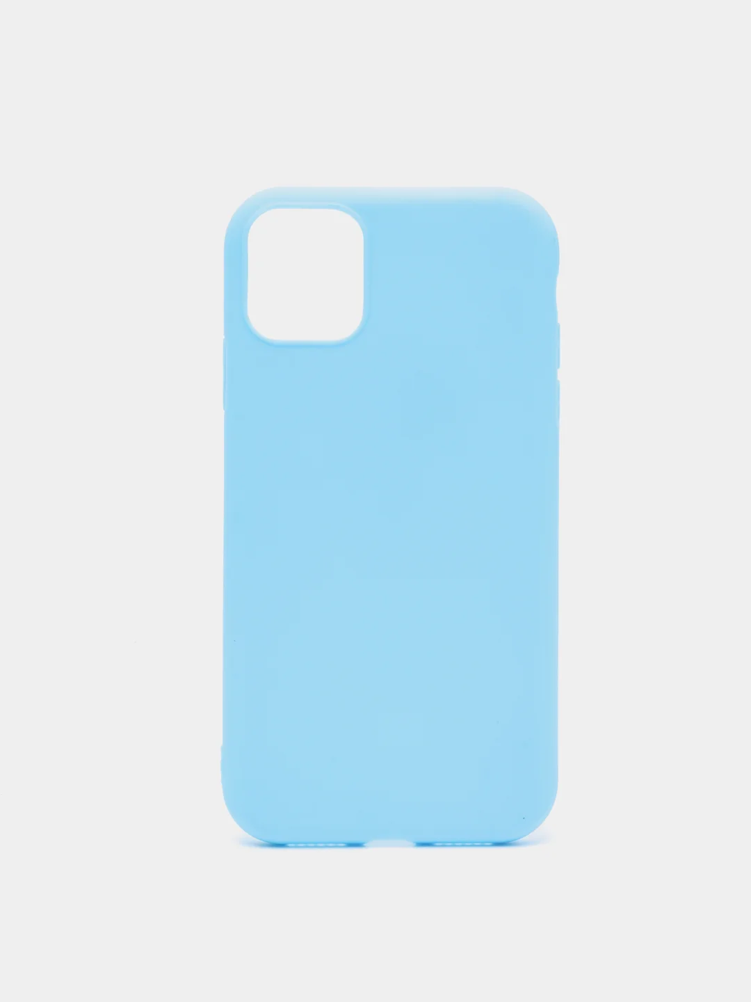 Голубой чехол iPhone 7/8 SE(2020), 7+/8+, XR, 11, 12 mini, 12/12 pro, 12 pro max, силиконовый