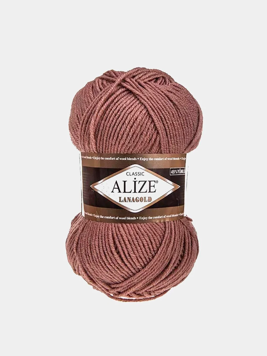 Коралловый меланж пряжа Alize Lanagold 51% Акрил 49% Шерсть 100г 240м (часть 1)